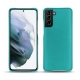 Lederschutzhülle Samsung Galaxy S21+ - Bleu fluo