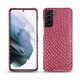 Coque cuir Samsung Galaxy S21+ - Serpent ciclamino