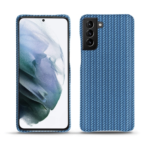 Estojo em pele premium para o seu Samsung Galaxy S21+Abaca ishia ( Pantone #395775 ) 