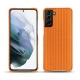 Custodia in pelle Samsung Galaxy S21+ - Abaca arancio
