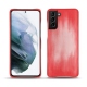 Samsung Galaxy S21+ leather cover - Rose Patine