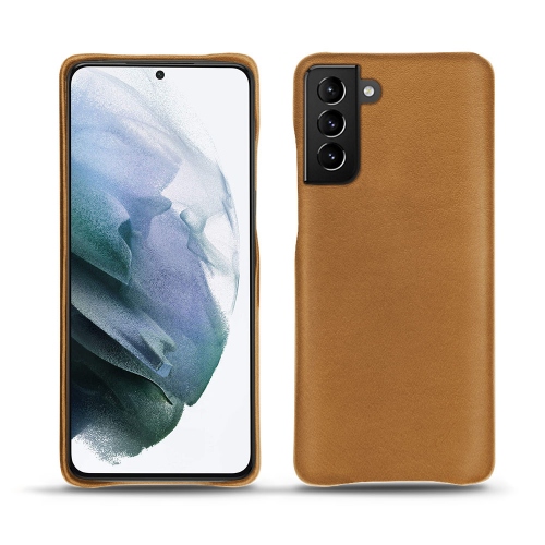 Premium leather case for your Samsung Galaxy S21+Castan esparciate ( Pantone #824F2A )