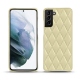 Lederschutzhülle Samsung Galaxy S21+ - Beige - Couture ( Nappa - Pantone 7502C ) 