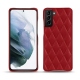Samsung Galaxy S21+ leather cover - Rouge - Couture ( Nappa - Pantone 199C ) 
