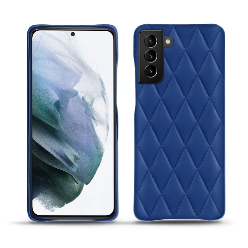 Funda de cuero de primera calidad para su Samsung Galaxy S21+Bleu océan - Couture ( Nappa - Pantone #15458a) 