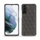 Lederschutzhülle Samsung Galaxy S21+ - Anthracite - Couture ( Pantone 424C ) 