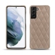 Lederschutzhülle Samsung Galaxy S21+ - Taupe vintage - Couture