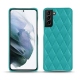 Lederschutzhülle Samsung Galaxy S21+ - Bleu fluo - Couture