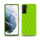 Lederschutzhülle Samsung Galaxy S21+ - Vert fluo - Couture