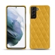レザーケース Samsung Galaxy S21+ - Jaune soulèu - Couture