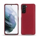 Coque cuir Samsung Galaxy S21+ - Rouge passion