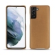 Samsung Galaxy S21+ leather cover - Beige Veggie