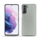レザーケース Samsung Galaxy S21 - Gris ( Nappa - Pantone W428C ) 
