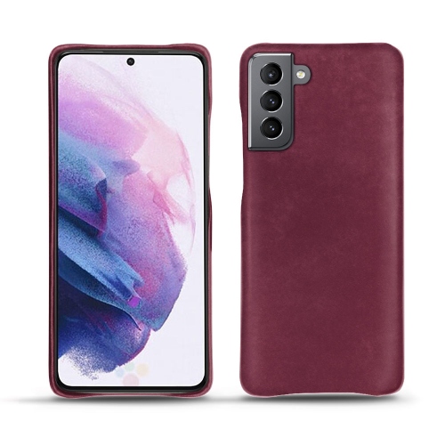 Funda de cuero de primera calidad para el Samsung Galaxy S21Prune vintage ( Pantone #612434 ) 