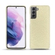 Lederschutzhülle Samsung Galaxy S21 - Ivoire ( Sleek P C12 - White ) 