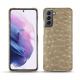 Funda de piel Samsung Galaxy S21 - Autruche desert