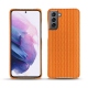 Funda de piel Samsung Galaxy S21 - Abaca arancio
