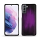 Samsung Galaxy S21 leather cover - Violet Patine