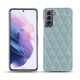 Custodia in pelle Samsung Galaxy S21 - Bleu ciel - Couture ( Nappa - Pantone 277C ) 