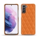 Custodia in pelle Samsung Galaxy S21 - Orange - Couture ( Nappa - Pantone 1495U ) 