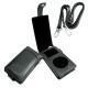 Apple iPod Photo 30 Go用ストラップ付ケース - レザー製 - Noir ( Nappa - Black ) 