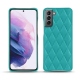 Funda de piel Samsung Galaxy S21 - Bleu fluo - Couture