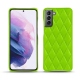 Custodia in pelle Samsung Galaxy S21 - Vert fluo - Couture