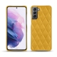 レザーケース Samsung Galaxy S21 - Jaune soulèu - Couture