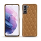 Coque cuir Samsung Galaxy S21 - Castan esparciate - Couture