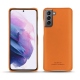 Custodia in pelle Samsung Galaxy S21 - Orange PU