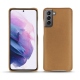 Coque cuir Samsung Galaxy S21 - Beige Veggie