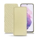 Lederschutzhülle Samsung Galaxy S21 - Beige ( Nappa - Pantone 7502C ) 