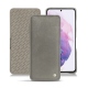Housse cuir Samsung Galaxy S21 - Acier vintage ( Pantone 403C ) 