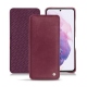 Housse cuir Samsung Galaxy S21 - Prune vintage ( Pantone 512C ) 