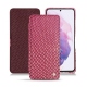Samsung Galaxy S21 leather case - Serpent ciclamino