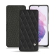 レザーケース Samsung Galaxy S21 - Noir - Couture ( Nappa - Black ) 