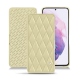 レザーケース Samsung Galaxy S21 - Beige - Couture ( Nappa - Pantone 7502C ) 