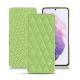レザーケース Samsung Galaxy S21 - Vert olive - Couture ( Nappa - Pantone 578U ) 