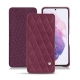Custodia in pelle Samsung Galaxy S21 - Prune vintage - Couture