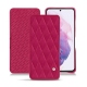 Housse cuir Samsung Galaxy S21 - Rose fluo - Couture