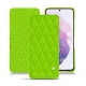 レザーケース Samsung Galaxy S21 - Vert fluo - Couture