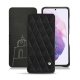 レザーケース Samsung Galaxy S21 - Negre poudro - Couture