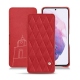 Housse cuir Samsung Galaxy S21 - Rouge troupelenc - Couture