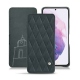 Housse cuir Samsung Galaxy S21 - Blu marino - Couture
