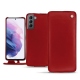 Capa em pele Samsung Galaxy S21 - Rouge ( Nappa - Pantone 199C ) 