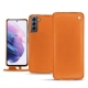 Custodia in pelle Samsung Galaxy S21 - Orange ( Nappa - Pantone 1495U ) 