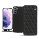 Lederschutzhülle Samsung Galaxy S21 - Noir - Couture ( Nappa - Black ) 