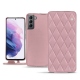 レザーケース Samsung Galaxy S21 - Rose - Couture ( Nappa - Pantone 2365C ) 