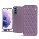 Lederschutzhülle Samsung Galaxy S21 - Lilas - Couture ( Nappa - Pantone 2645U ) 