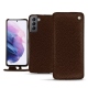 Samsung Galaxy S21 leather case - Châtaigne ( Pantone 476C ) 